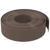 vidaXL Bordures de jardin 5 pcs marron 10 m 15 cm poly&eacute;thyl&egrave;ne