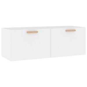 vidaXL Armoire murale Blanc 100x36,5x35 cm Bois d'ing&eacute;nierie