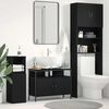 vidaXL Meuble de Lavabo de Salle de Bain Chêne noir 80 x 30 x 60 cm
