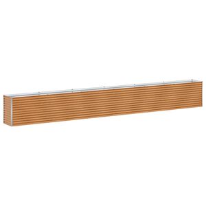 vidaXL Jardini&egrave;re sur&eacute;lev&eacute;e Marron Clair 582 x 50 x 68 cm