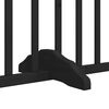 vidaXL Barri&egrave;re pour chien porte pliable 12panneaux noir bois peuplier