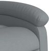 vidaXL Fauteuil de massage inclinable Gris clair Tissu