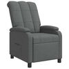 vidaXL Fauteuil inclinable Gris fonc&eacute; Tissu