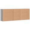 vidaXL Buffets 3 pcs Sonoma gris Bois d'ing&eacute;nierie