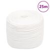 vidaXL Corde de bateau Blanc complet 10 mm 25 m Polypropyl&egrave;ne