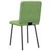 vidaXL Chaises &agrave; manger lot de 6 vert clair velours