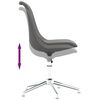 vidaXL Chaise pivotante de bureau Gris clair Tissu