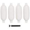 vidaXL | Pare-chocs de Bateau | Blanc 58,5 x 16,5 cm PVC