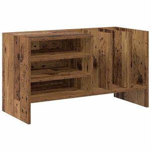 vidaXL Meuble &agrave; vinyles Bois ancien 78,5 x 35 x 45 cm