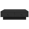 vidaXL Table basse Noir 90x90x28 cm Agglom&eacute;r&eacute;