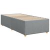 vidaXL Sommier à lattes de lit avec matelas Gris clair 100x200cm Tissu