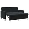 vidaXL Canap&eacute;-Lit Noir Tissu