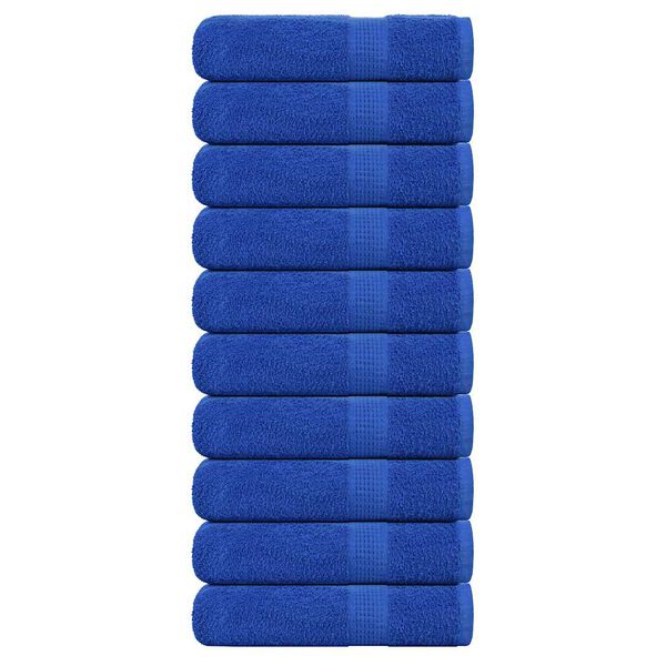 vidaXL Serviettes de douche FROGN 10 pcs bleu 70x140 cm 360 g/m&sup2;
