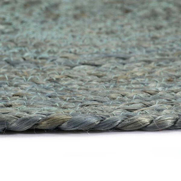 vidaXL Napperons 4 pcs Vert olive Plain 38 cm Rond Jute