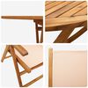 vidaXL Ensemble de salle &agrave; manger pour jardin 7 pcs Beige