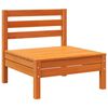 vidaXL Canap&eacute;s de jardin sans accoudoirs 4 pcs cire marron bois massif