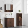 vidaXL Ensemble de mobilier de salle de bain 3 pcs Ch&ecirc;ne brun