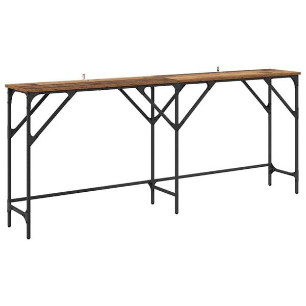 vidaXL Table console Bois Ancien 180 x 30 x 75 cm Bois d'ing&eacute;nierie