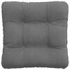 vidaXL Coussins de siège 4 pcs Gris foncé 40 x 40 cm