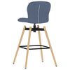 vidaXL Chaises pivotantes de bar lot de 2 bleu tissu