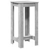 vidaXL Table de bar gris béton 51x50x103,5 cm bois d'ingénierie