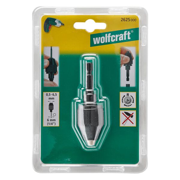 wolfcraft Mandrin m&eacute;tallique sans cl&eacute; 2625000