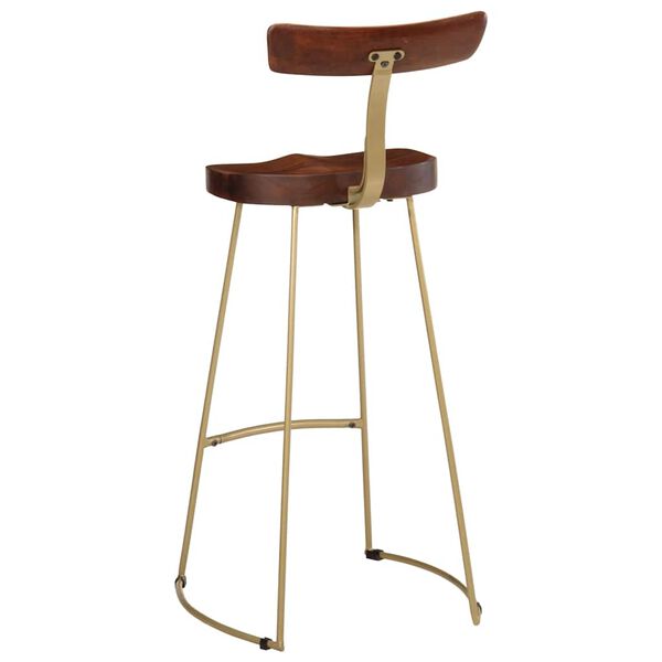 vidaXL Tabourets de bar lot de 2 49x43x103 cm bois de manguier massif