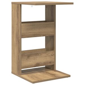 vidaXL Table d'appoint Ch&ecirc;ne artisanal 40 x 35 x 60,5 cm