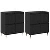 vidaXL Armoire de rangement 2 pc Ch&ecirc;ne noir 60 x 35 x 70 cm
