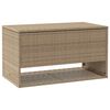vidaXL Coffre &agrave; coussins d'ext&eacute;rieur beige 100x55x55,5 cm polyrotin