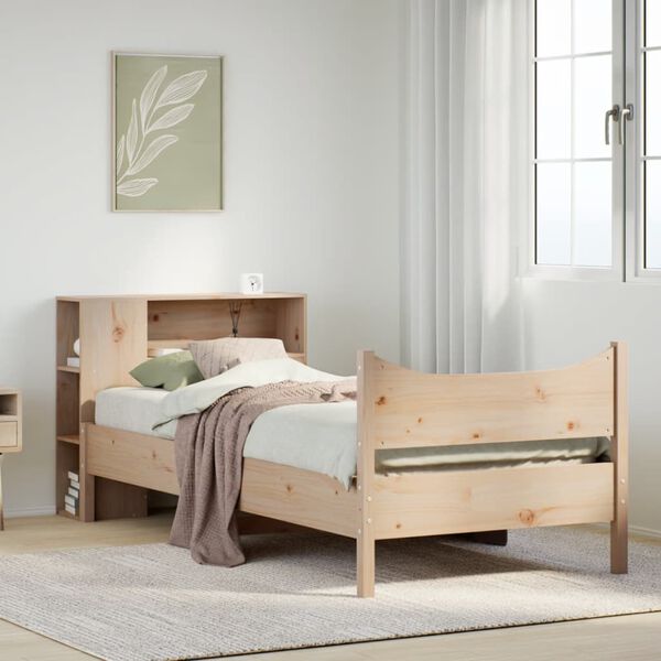 vidaXL Cadre de lit sans matelas 75x190 cm bois de pin massif