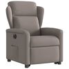 vidaXL Fauteuil inclinable &eacute;lectrique taupe tissu