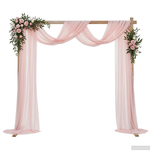 vidaXL Arche de mariage Marron Clair 225 x 95 x 226 cm