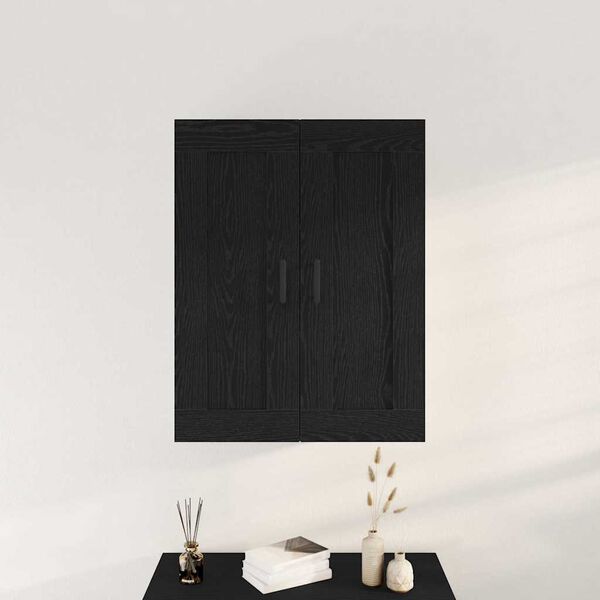 vidaXL Meuble mural Ch&ecirc;ne noir 69,5 x 34 x 90 cm Bois d'ing&eacute;nierie