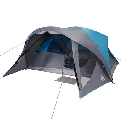 vidaXL Tente de cabine familiale 6 personnes bleu imperméable