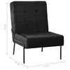 vidaXL Chaise de relaxation 65x79x87 cm Noir Velours