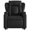 vidaXL Fauteuil inclinable de massage électrique noir similicuir