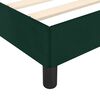 vidaXL Cadre de lit sans matelas vert fonc&eacute; 200x200 cm velours