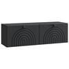 vidaXL Meuble TV mural Noir 98 x 31 x 30 cm Bois d'ing&eacute;nierie