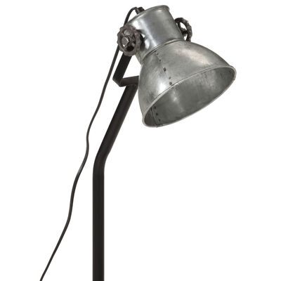 vidaXL Lampe de bureau 25 W argent vintage 17x17x60 cm E27