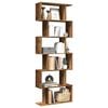 vidaXL &Eacute;tag&egrave;re s&eacute;paratrice de pi&egrave;ce &agrave; 6 niveaux vieux bois 70x24x193cm