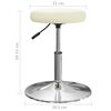 vidaXL Tabouret de bar Cr&egrave;me Similicuir
