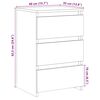 vidaXL Table de chevet vieux bois 40x35x62,5 cm bois d'ingénierie