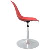vidaXL Chaises &agrave; manger pivotantes lot de 4 rouge PP
