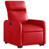 vidaXL Fauteuil inclinable Rouge Similicuir