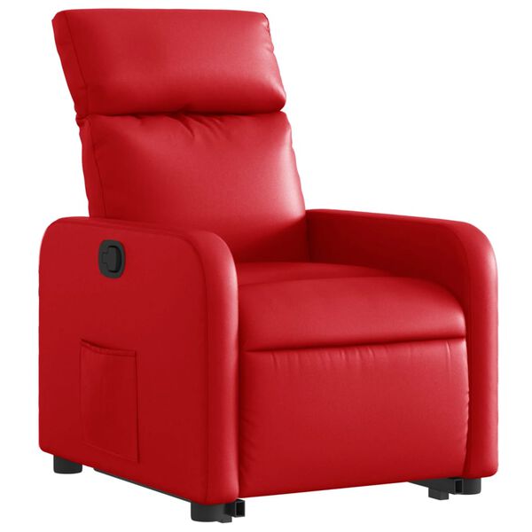 vidaXL Fauteuil inclinable Rouge Similicuir