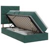 vidaXL Lit avec rangement et matelas Vert fonc&eacute; 90 x 200 cm Velours