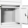 vidaXL Armoire de bureau Blanc 90x40x180 cm Acier