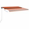 vidaXL Auvent manuel r&eacute;tractable sur pied 400x350 cm Orange et marron