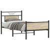 vidaXL Cadre de lit sans matelas chêne sonoma 75x190 cm